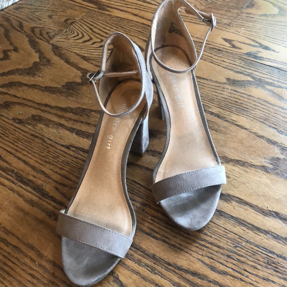 Madden girl suede like heels